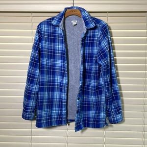 Sold out LL Bean like new fleece lined flannel shirt for women